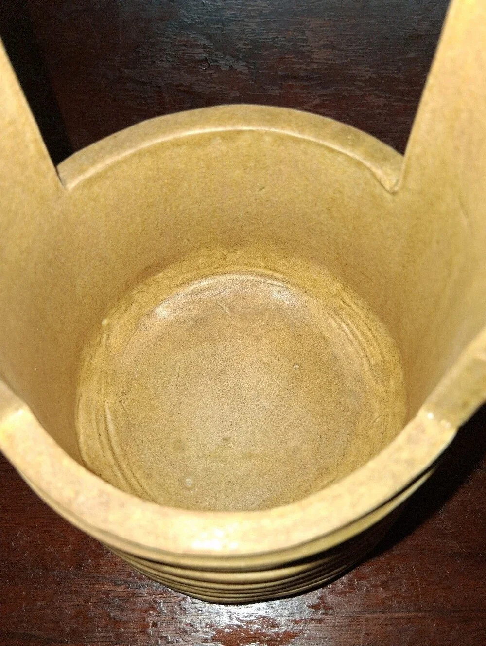 1970s Studio Pottery Double Window Cutout Vase, Signed